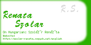 renata szolar business card